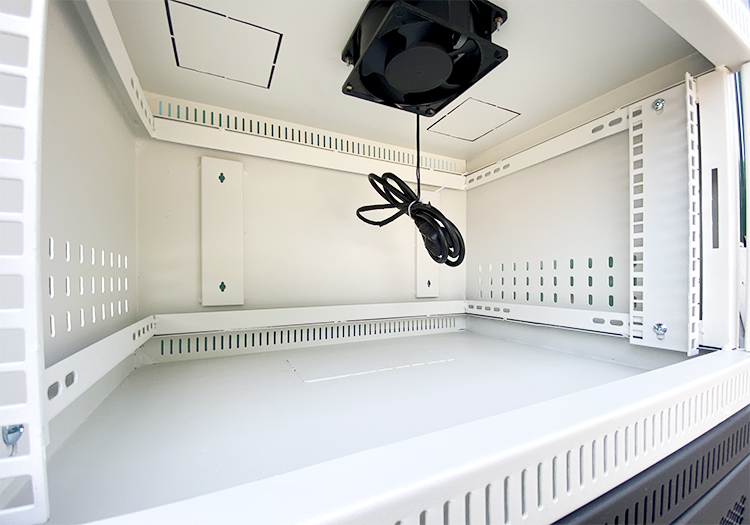 Kích thước tủ rack 6U treo tường màu trắng hãng Unirack