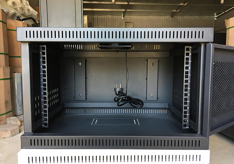 Tủ rack 6U D400, tủ mạng 6U Unirack màu đen Tủ rack 6U D400, tủ mạng 6U Unirack màu đen