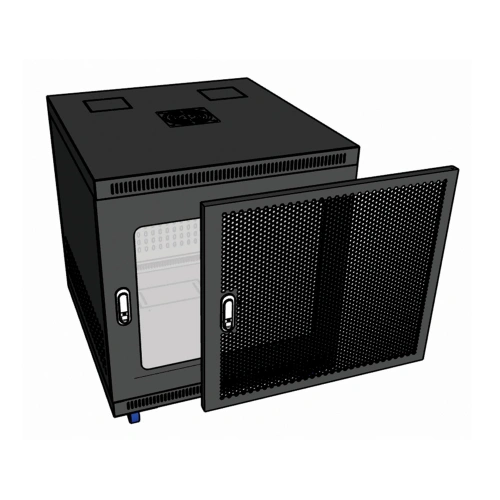 Tủ rack 12U D600 Màu đen
