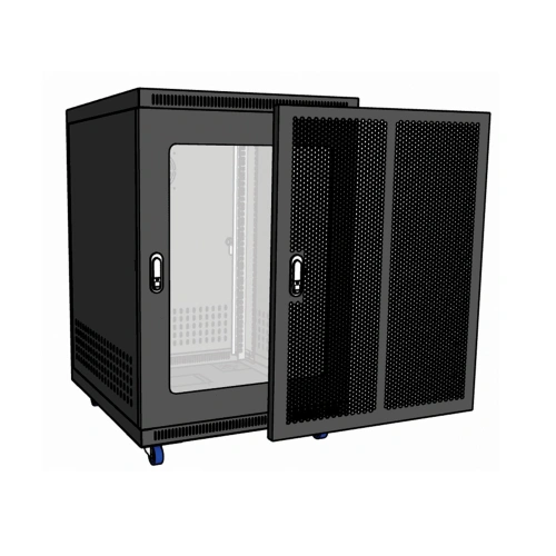 Tủ rack 15U D600 Mika Màu đen